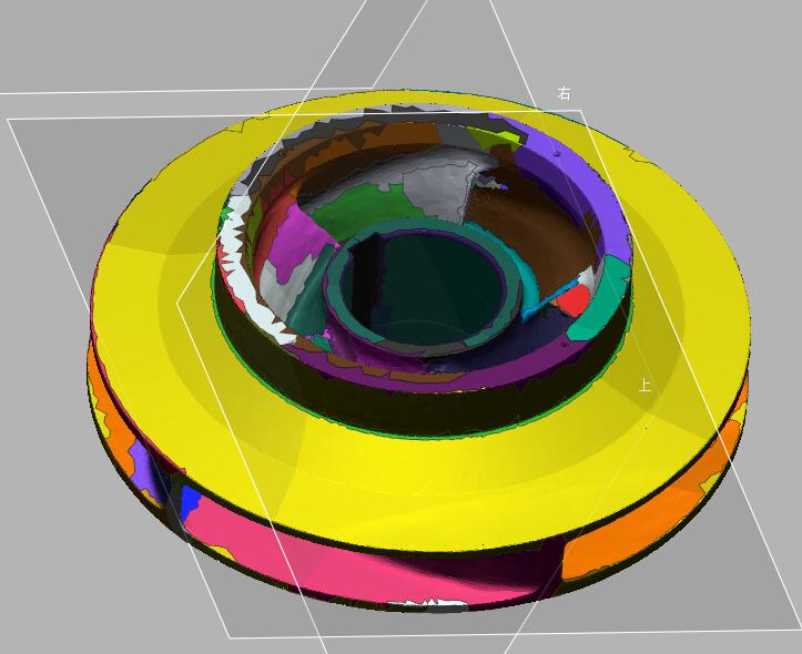 機械零件葉輪逆向工程STL圖檔