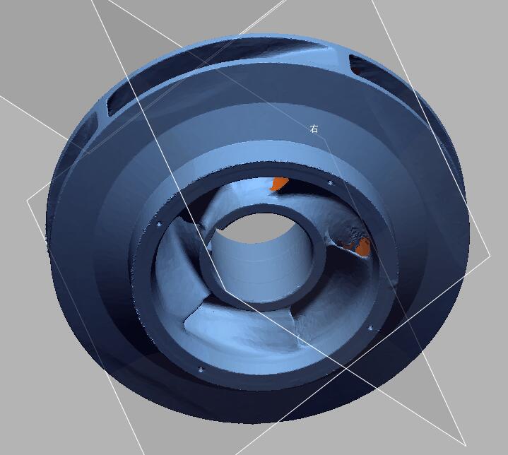 機械零件葉輪逆向工程STL圖檔