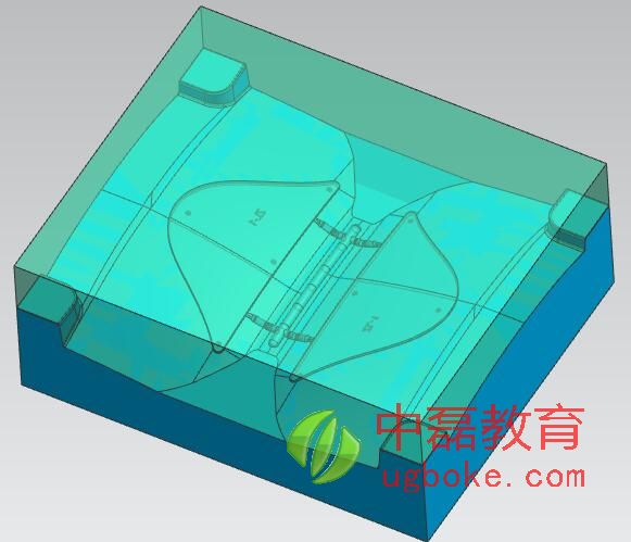 UG弧面分型面模具設計案例試題中磊教育