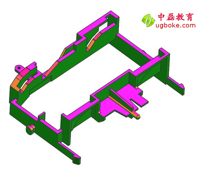 注塑模具圖紙下載，忱位分型，小產品多腔模模具結構-3.jpg