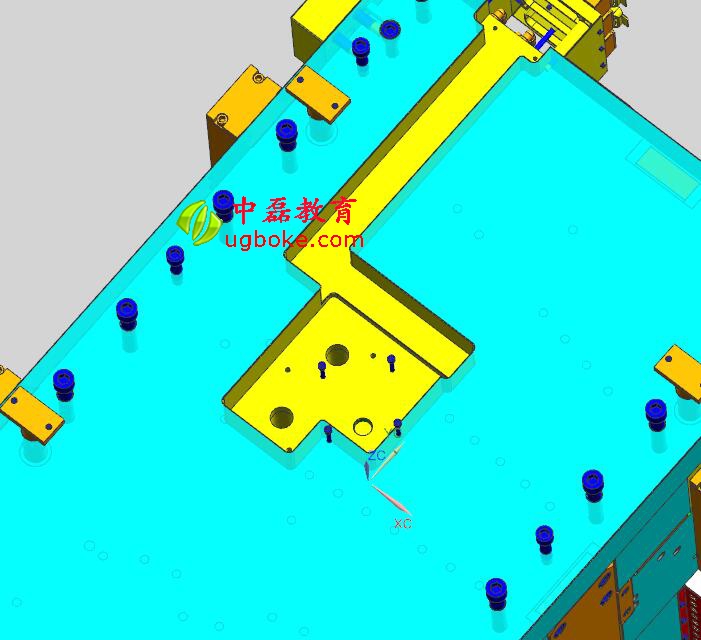 注塑模具圖紙下載，忱位分型，小產品多腔模模具結構-3.jpg