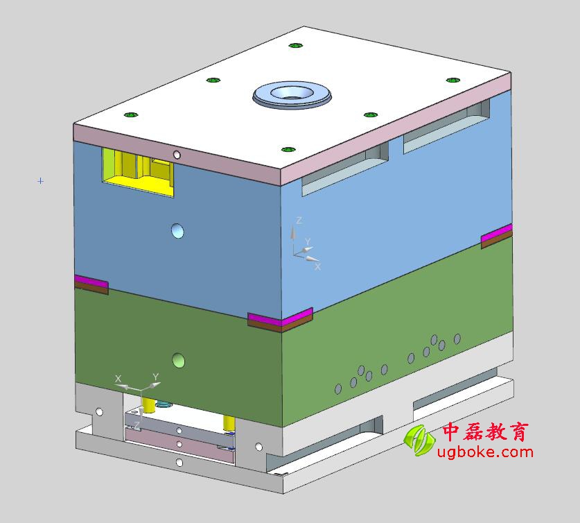 注塑模具圖紙下載，忱位分型，小產(chǎn)品多腔模模具結(jié)構(gòu)-2.jpg