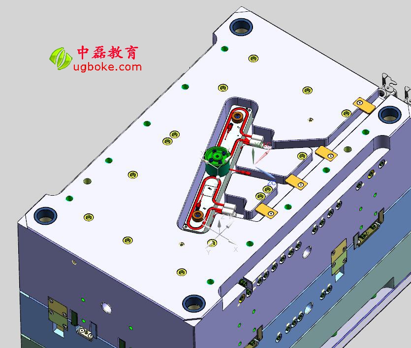 注塑模具圖紙下載，忱位分型，小產品多腔模模具結構-3.jpg