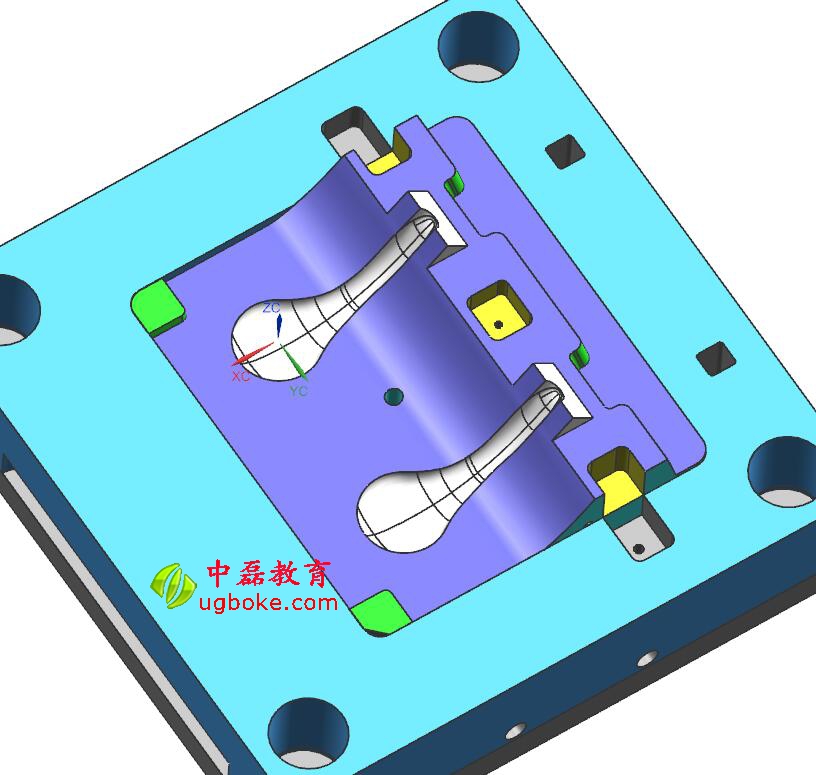 注塑模具圖紙下載，忱位分型，小產(chǎn)品多腔模模具結(jié)構(gòu)-2.jpg