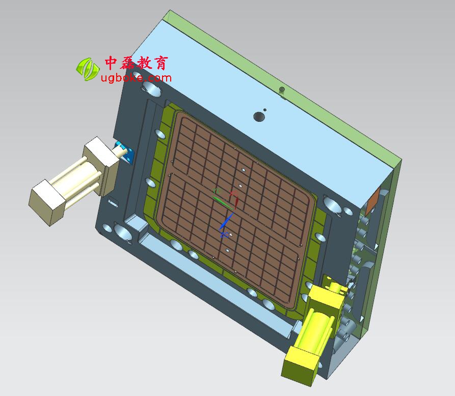 注塑模具圖紙下載，忱位分型，小產品多腔模模具結構-4.jpg