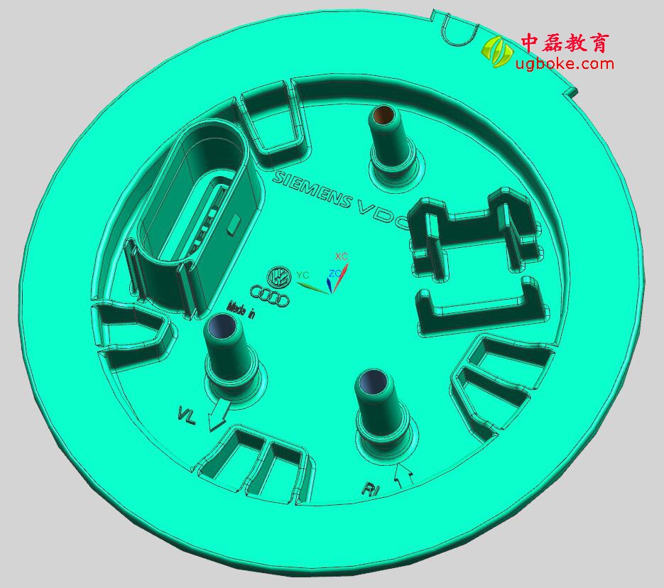 注塑模具圖紙下載，忱位分型，小產品多腔模模具結構-2.jpg