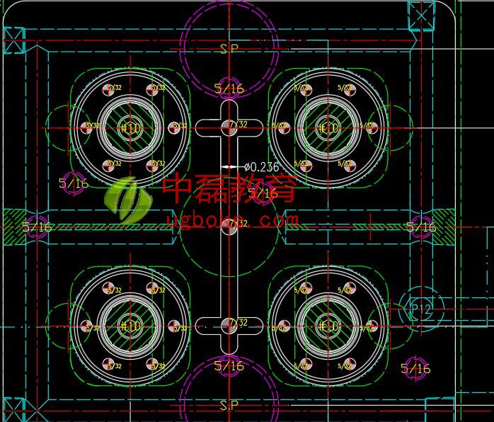 兩套二次頂出模具結構圖檔下載-中磊教育