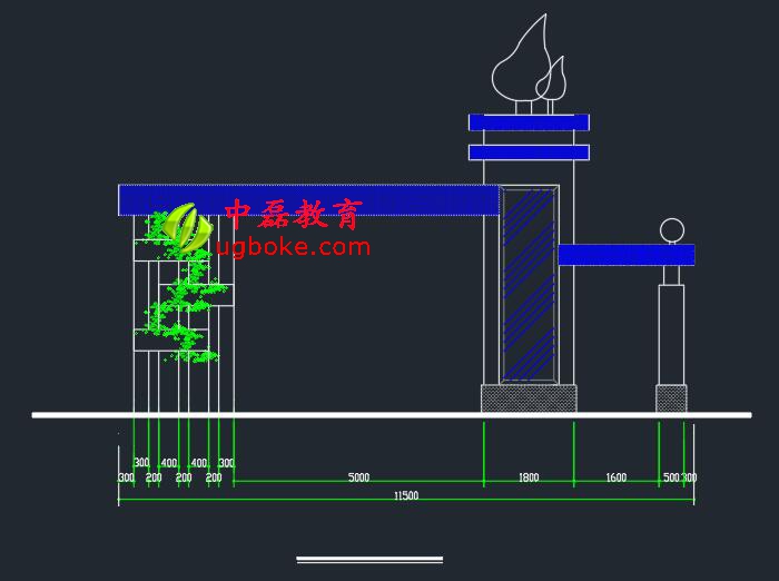 美食廣場裝修方案CAD圖紙下載-1.jpg