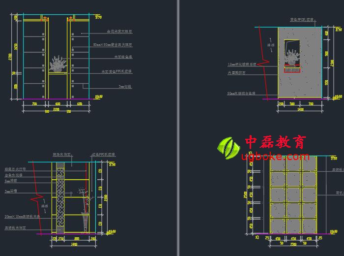 玄關衣帽柜CAD施工圖紙下載.jpg