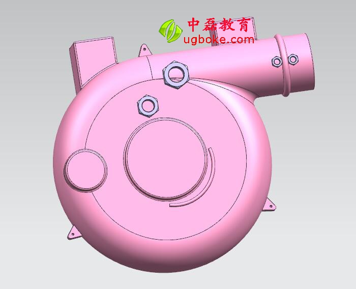 鼓風機佩奇UG產品設計2019圖檔下載