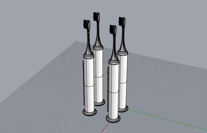 電動牙刷圖紙模型下載