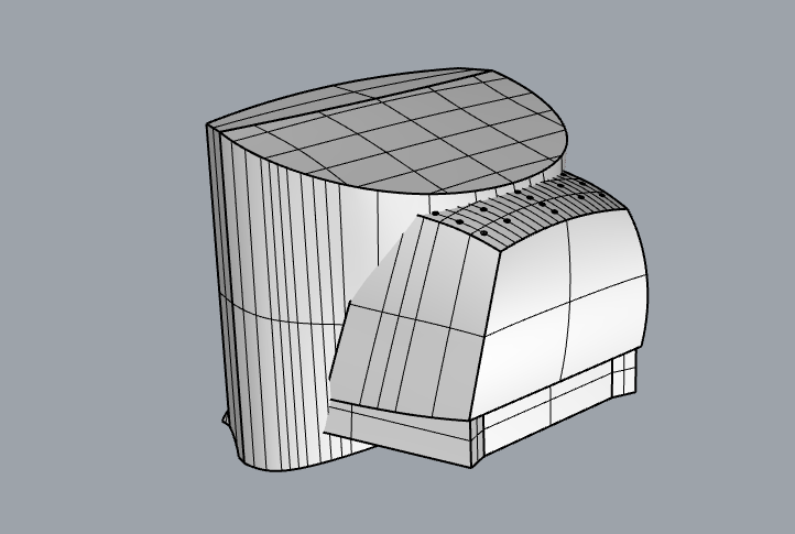 顯示器三維建模模型圖紙下載