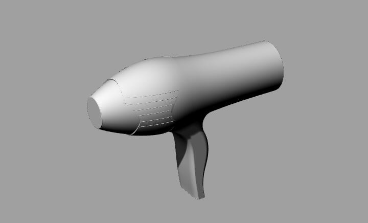 吹風筒建模模型圖紙下載