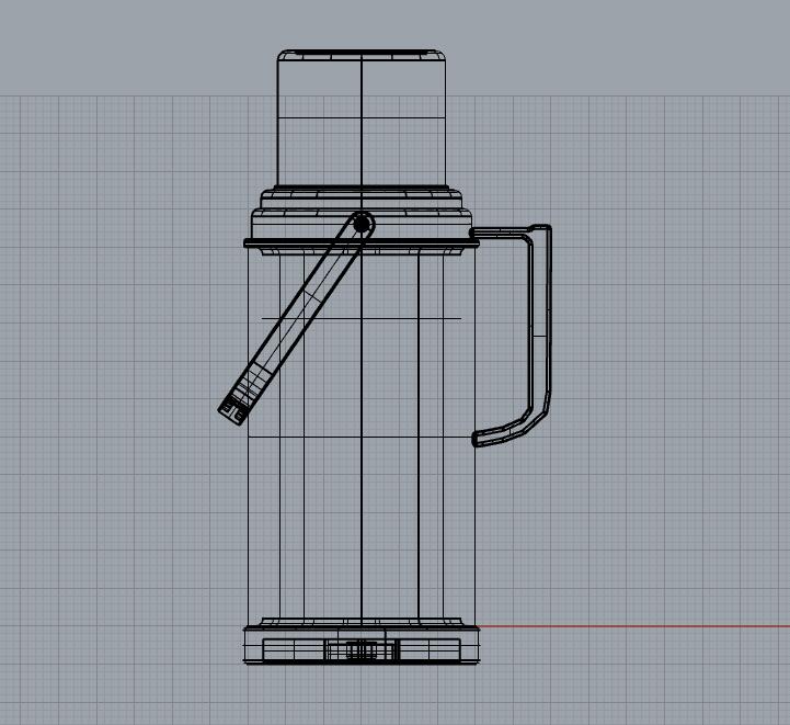 熱水瓶建模圖紙模型下載