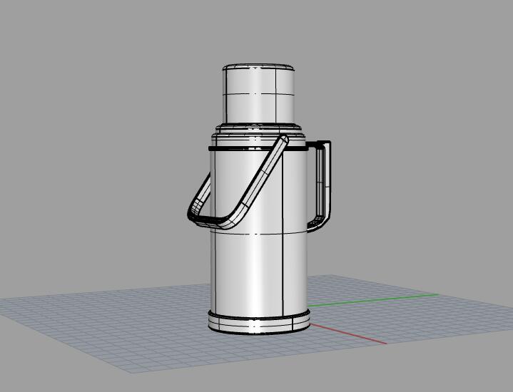 熱水瓶建模圖紙模型下載