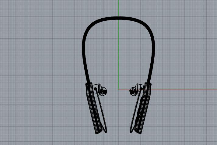 掛脖式藍牙耳機模型圖紙下載