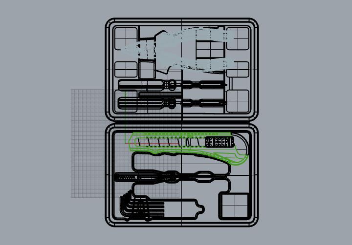 手動工具套裝模型圖紙下載