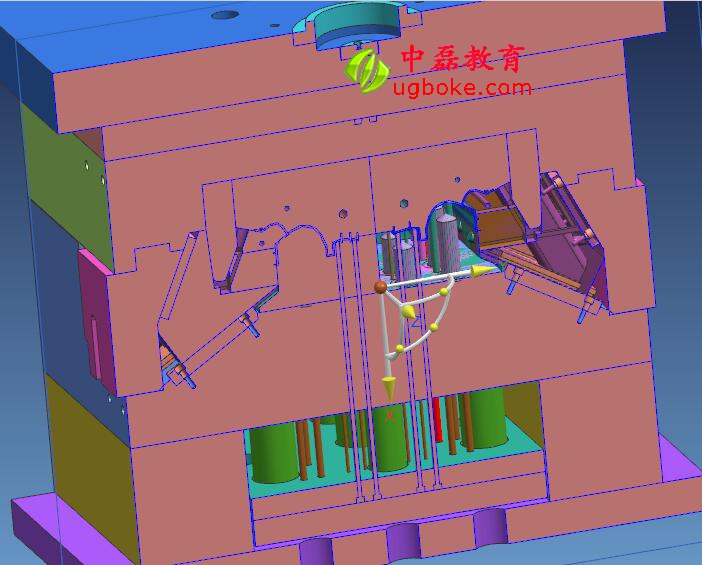 滑塊帶頂出模具結構圖紙下載-8.jpg