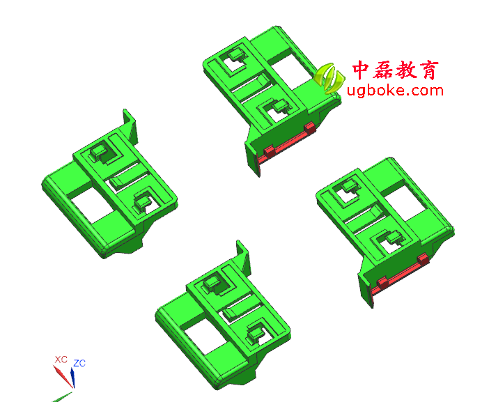 注塑模具圖紙下載，忱位分型，小產品多腔模模具結構-2.jpg