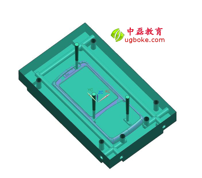 注塑模具圖紙下載，忱位分型，小產品多腔模模具結構-3.jpg