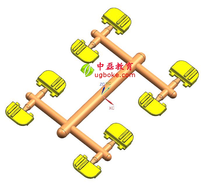 注塑模具圖紙下載，忱位分型，小產(chǎn)品多腔模模具結(jié)構(gòu)-1.jpg