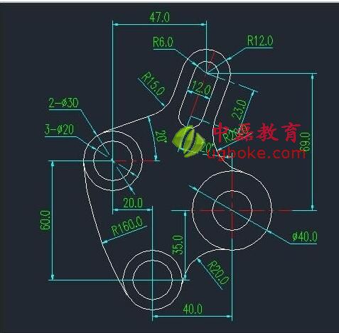 cad2017整體縮放圖紙比例教程中磊教育