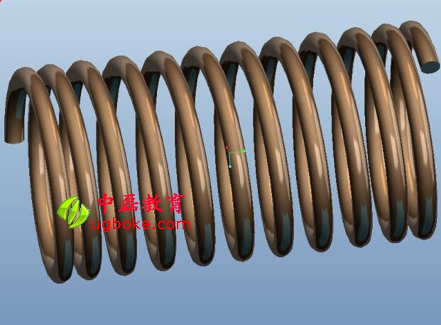 proe5.0螺旋線彈簧（可變彈簧）設計教程中磊教育