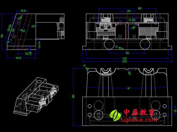 模具設計cad標準件圖